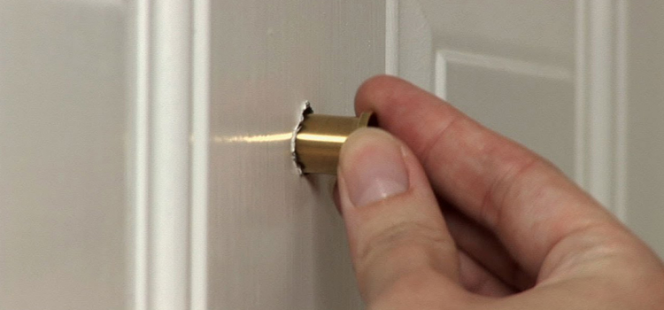 peephole door repair in Rancho Calaveras